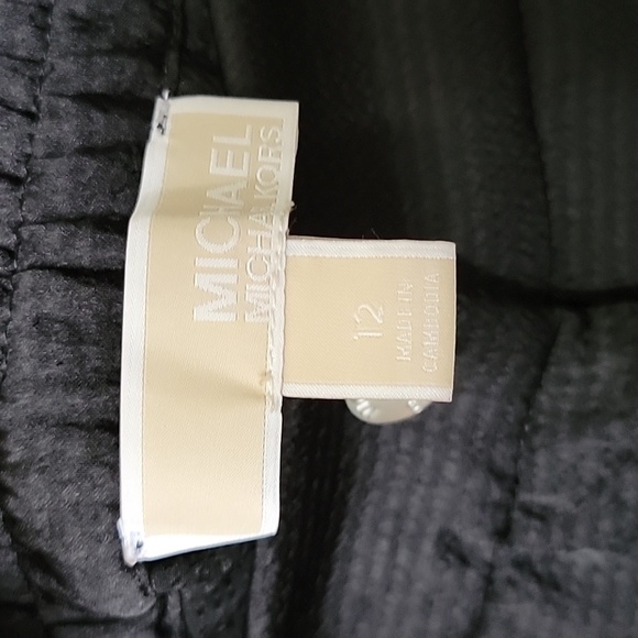 Michael Michael Kors black NWT textured satin cargo pants size 12 - Picture 7 of 12